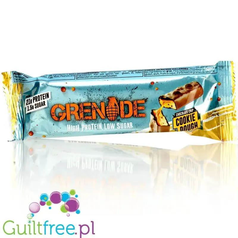 Grenade Carb Killa Cookie Dough, baton białkowy z ksylitolem, Ciasteczka & Czekolada
