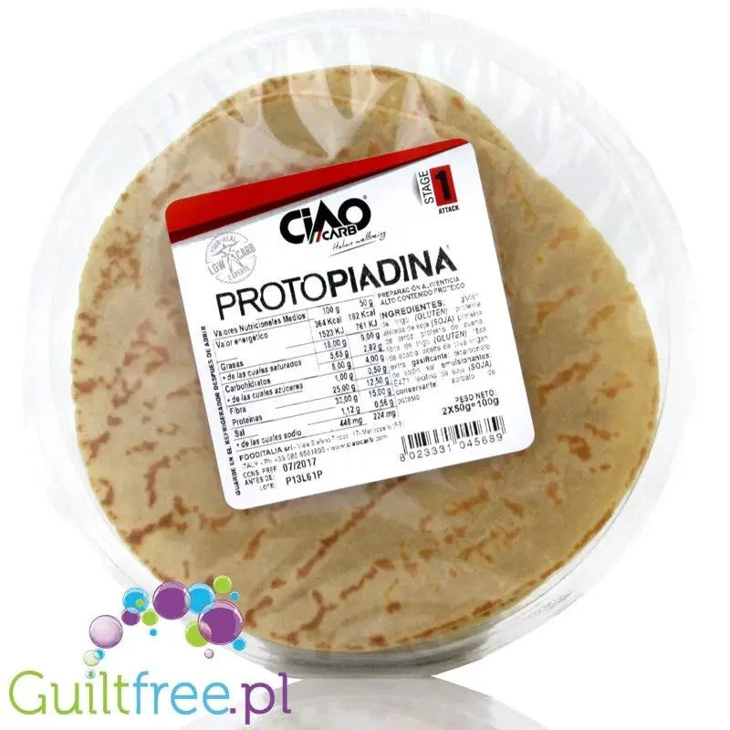Ciao Carb tortille proteinowe / spody do pizzy 4g węglowodanów