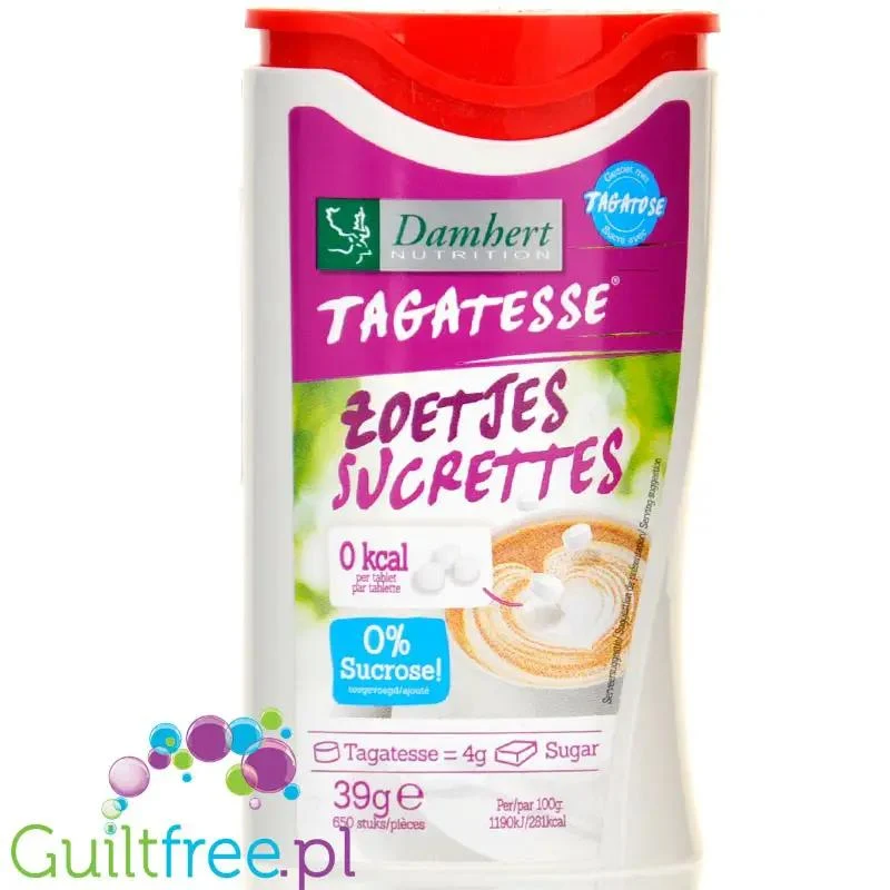 Tagatesse Sucrettes 0kcal - dyspenser 650 tabletek, słodzik zero kalorii w pastylkach z tagatozą