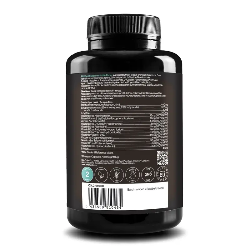 Zenement Hair Forte, 120 vegetarian capsules