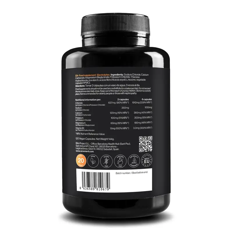 Zenement Electrolytes, 120 vegan capsules