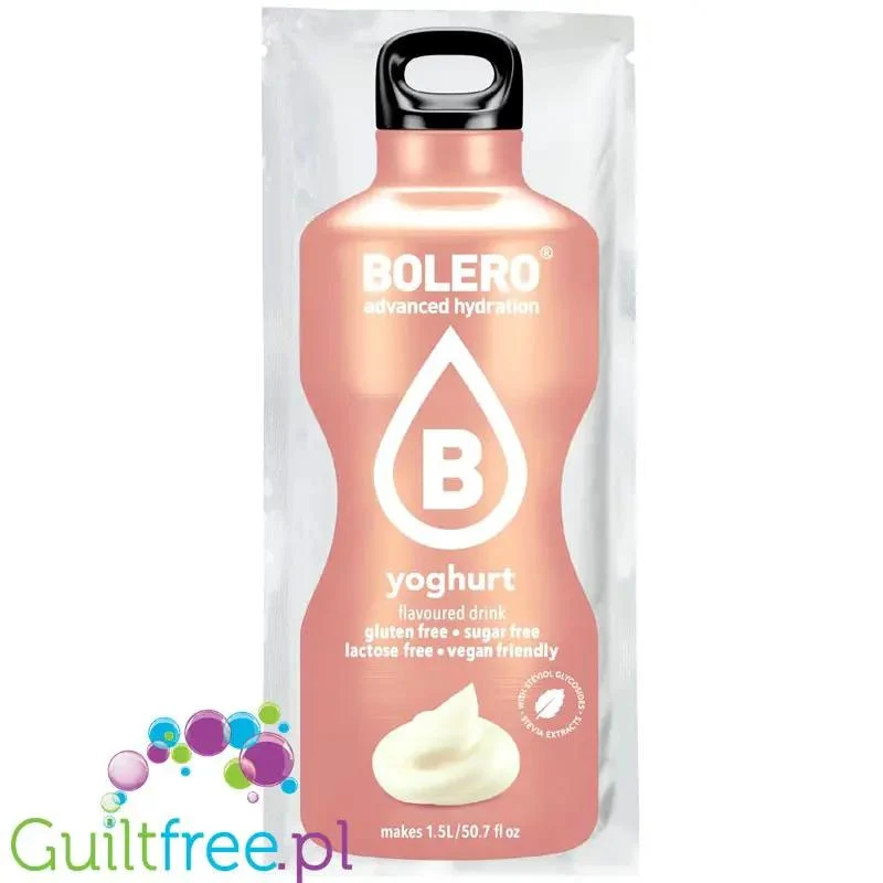 Bolero Drink Yoghurt 9g - saszetka do napojów bez cukru ze stewią, Jogurtowy