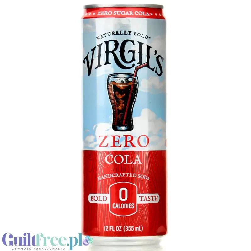Virgil's Zero Cola - naturalny napój zero kalorii bez cukru ze stewią i erytrolem