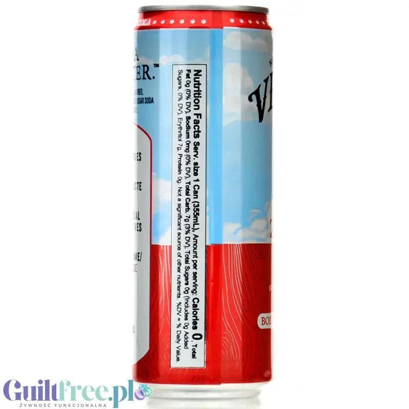 Virgil's Zero Cola - naturalny napój zero kalorii bez cukru ze stewią i erytrolem