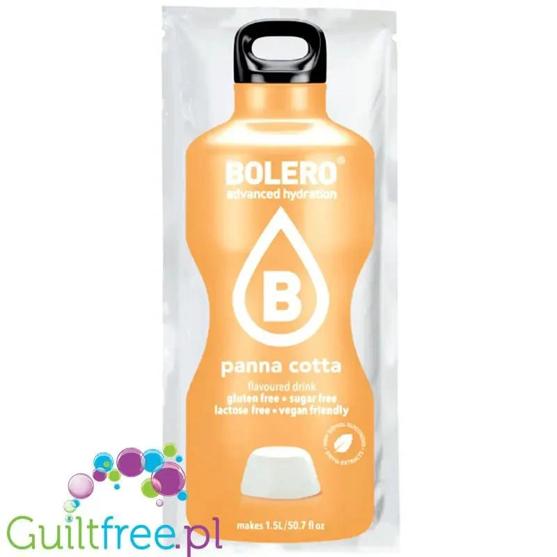 Bolero Drink Panna Cotta 9g - napój w saszetce bez cukru ze stewią, Panna Cotta