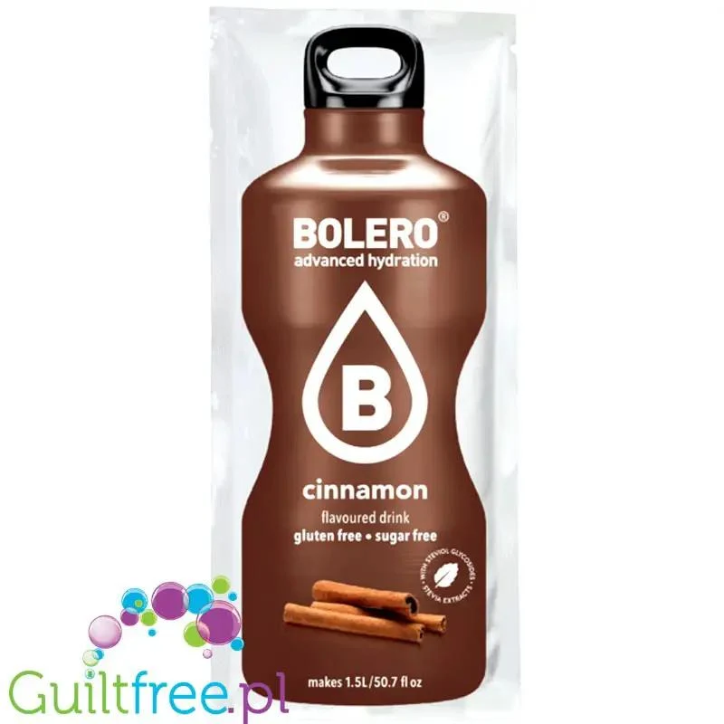Bolero Drink Cinnamon 9g - napój instant w saszetce, ze stewią, smak cynamonowy