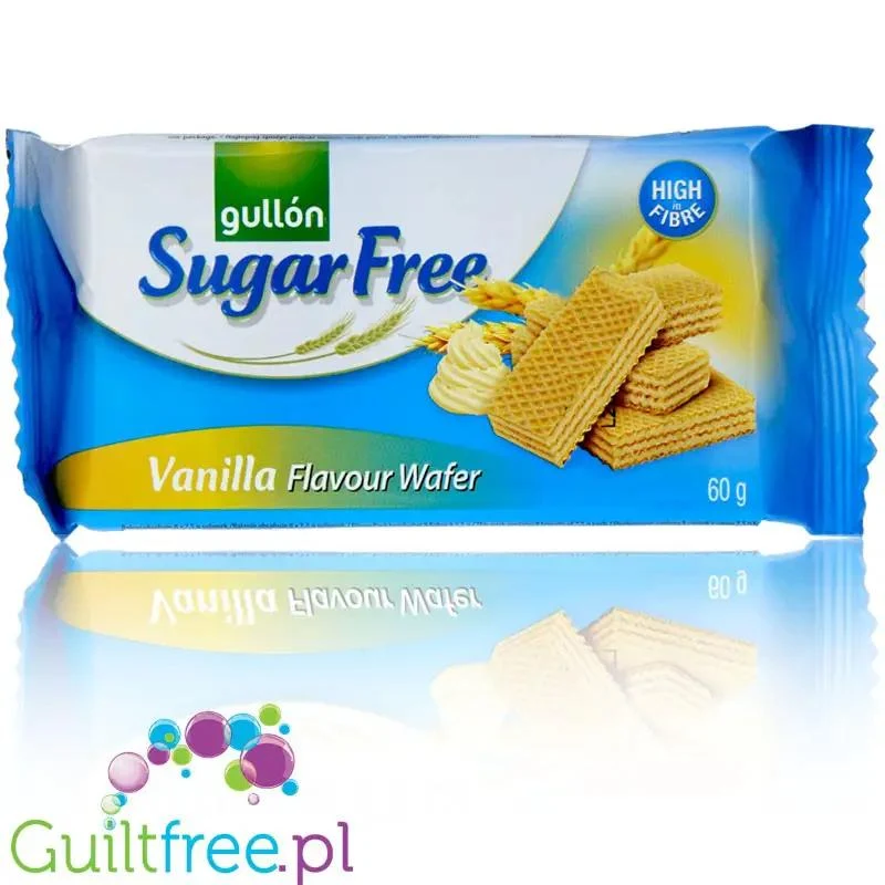 Gullón Zero Wafer Vanilla - wegańskie wafelki bez cukru z kremem waniliowym
