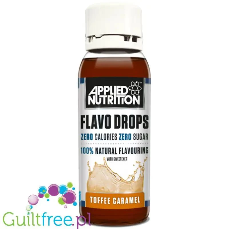 Applied Nutrition Flavo Drops Toffee Caramel - bezcukrowe dietetyczne krople smakowe Tofi & Karmel
