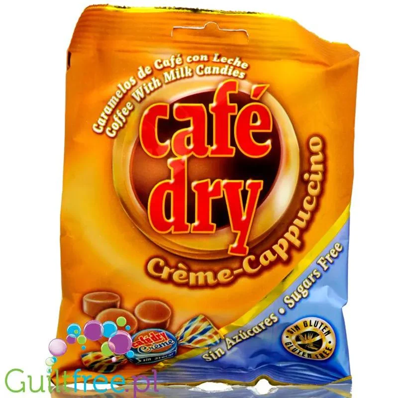 Pictolin Creme Cappucccino 65g - mleczno-kawowe bezglutenowe karmelki bez cukru