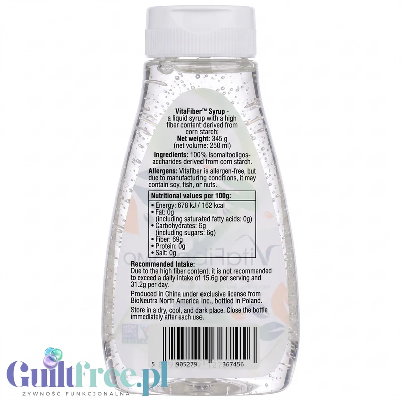 VitaFiber™ Syrop - Naturalny Słodzik 70% Błonnika