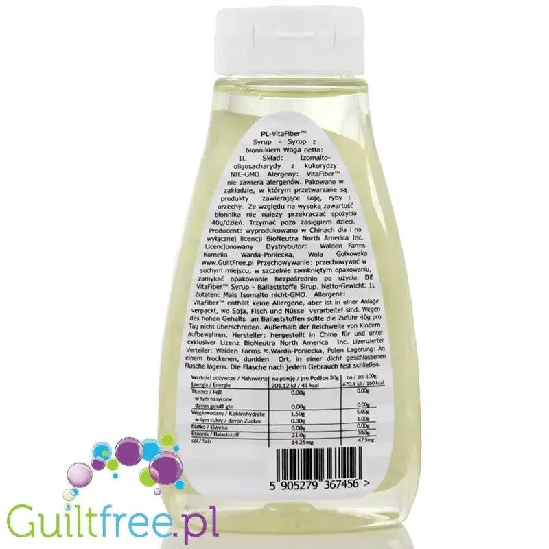 VitaFiber™ Syrop - Naturalny Słodzik 70% Błonnika