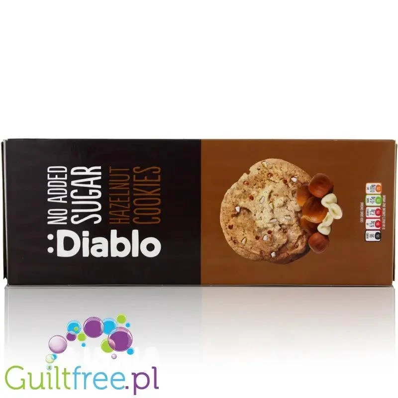 Diablo Ciastka bez cukru z czekoladą i orzechami laskowymi i migdałami