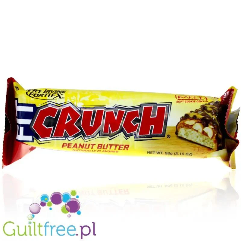 Fit Crunch Peanut Butter XXL - gogantyczny baton 30g białka, Masło Orzechowe