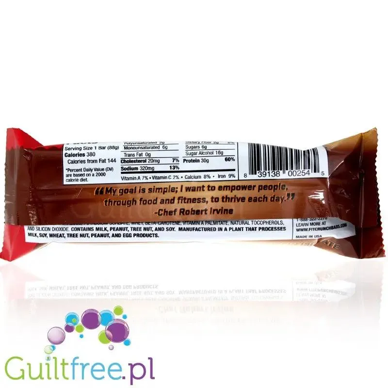 Fit Crunch Chocolate Chip Cookie Dough XXL - baton 30g białka, Kruche Ciastka & Czekolada
