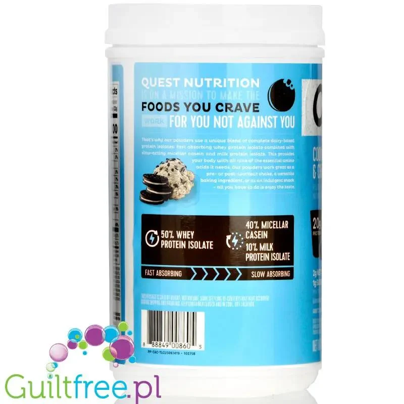 Quest Protein Powder, Cookies & Cream - Odżywka białkowa