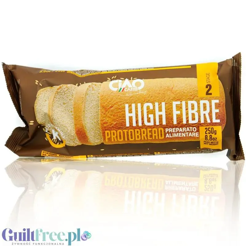 Ciao Carb Stage2 ProtoBread - keto chleb proteinowy z ziarnami, 29g błonnika & 18g białka