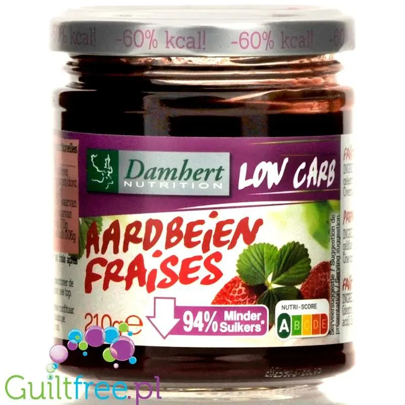 Damhert Low Carb truskawkowy dżem bez dodatku cukru
