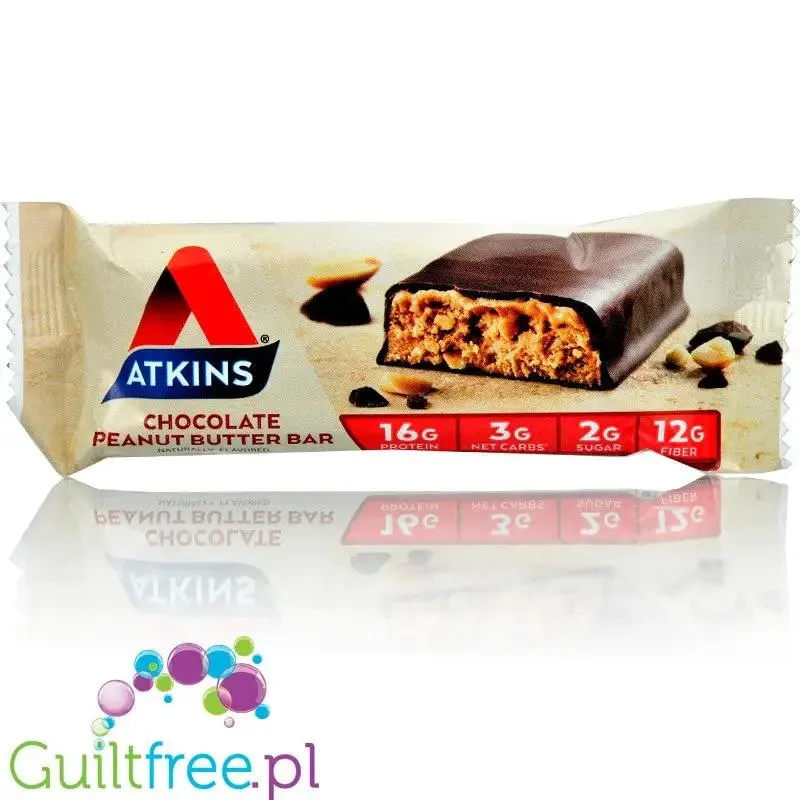 Atkins Meal Chocolate Peanut PUDEŁKO x 5 batonów