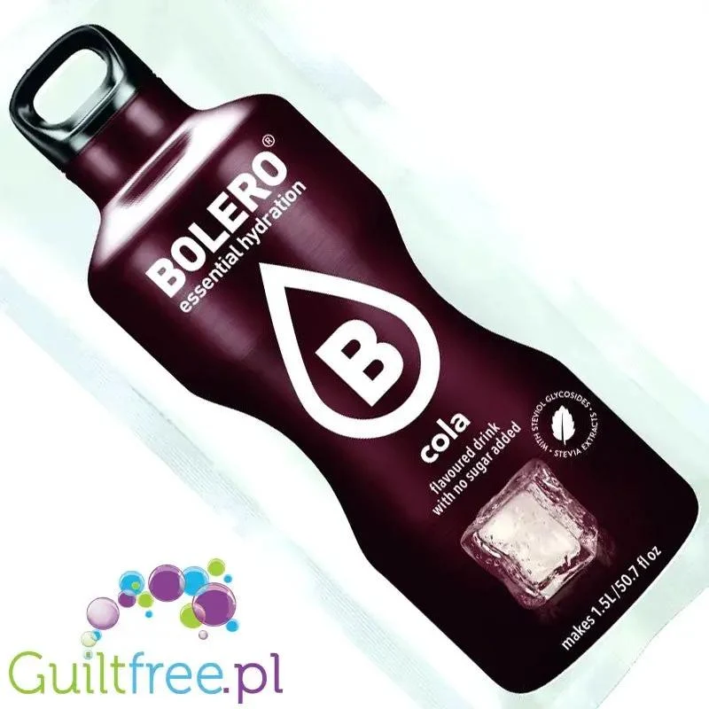 Bolero Drink Kola 9g - napój instant w saszetce, ze stewią, smak cola