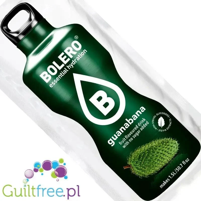 Bolero Drink Gauanabana 9g - saszetka do napojów bez cukru ze stewią, Graviola