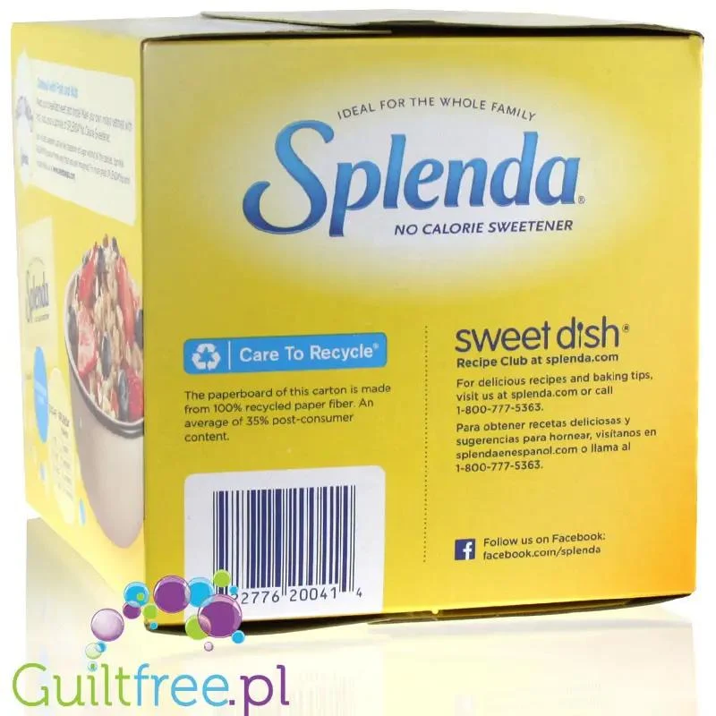 Splenda USA w saszetkach, pudełko 400 saszetek