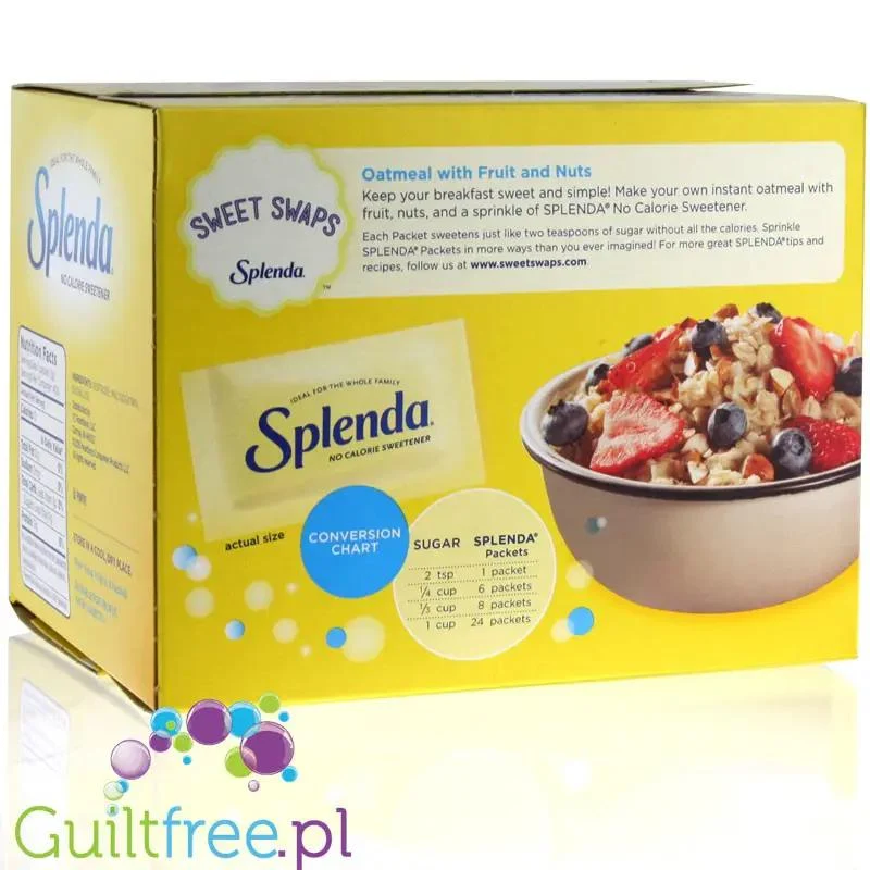 Splenda USA w saszetkach, pudełko 400 saszetek