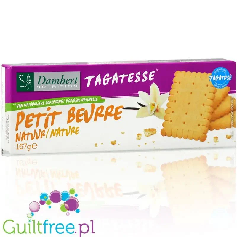 Tagatesse Petit Beurre - maślane ciasteczka bez dodatku cukru, z tagatozą