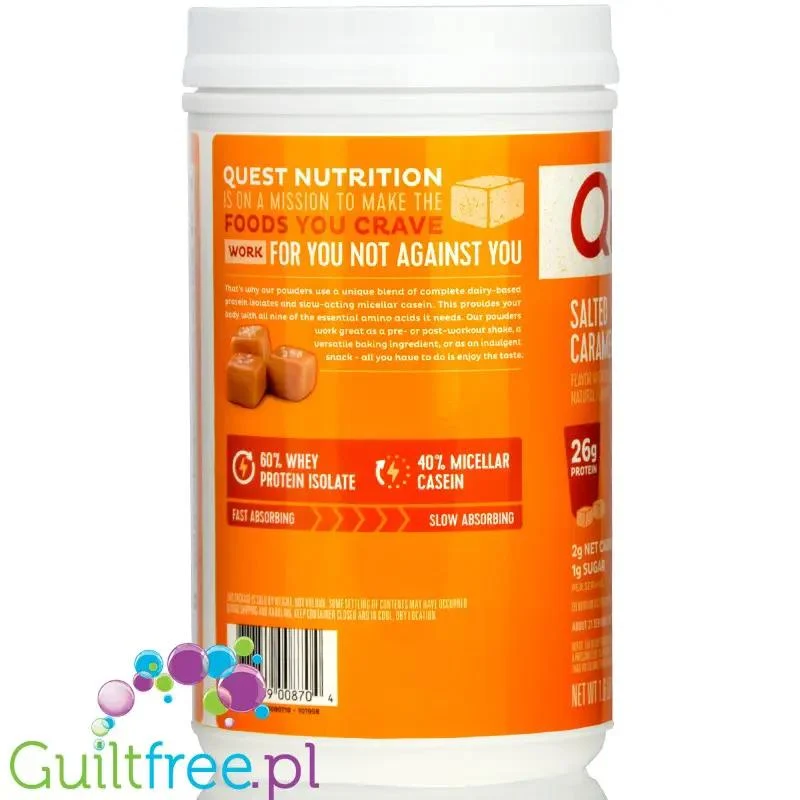 Quest Protein Powder, Salted Caramel - Mieszanka Białkowa Solony Karmel