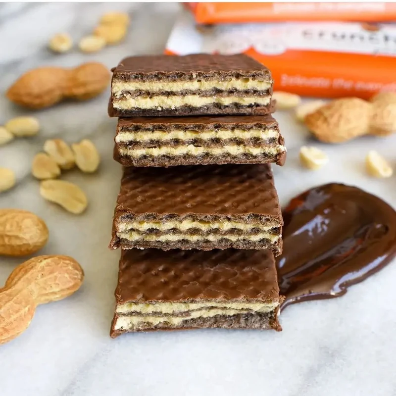 Power Crunch Peanut Butter Fudge PUDEŁKO x 12 SZT wafelek proteinowy ze stewią
