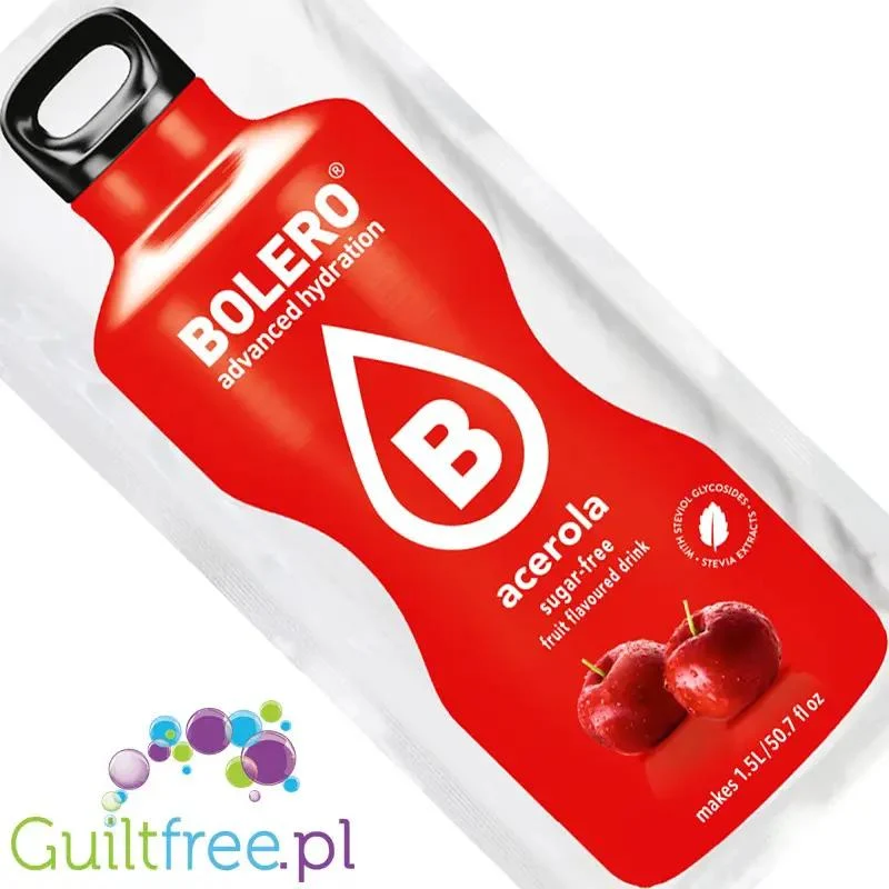 Bolero Drink Acerola 9g - napój instant w saszetce, ze stewią, smak owoce aceroli