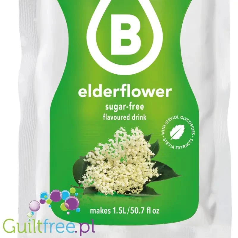 Bolero Drink Elderflower 9g - napój instant w saszetce, ze stewią, smak Kwiaty Dzikiego Bzu (kordial)