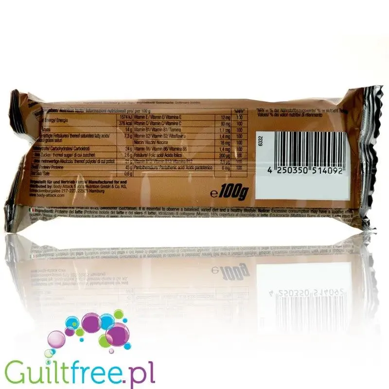 Carb Control Nut Nougat - wielki sycący baton 45g białka, smak Nugat & Czekolada