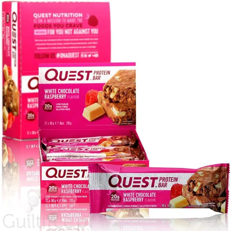 Quest Bar White Chocolate Raspberry PUDEŁKO