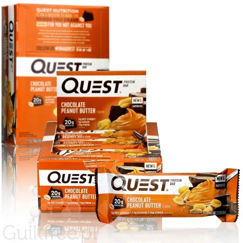 Quest Bar Chocolate Peanut Butter PUDEŁKO