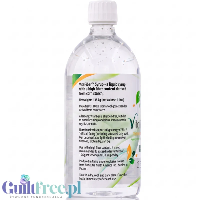 VitaFiber™ Syrop 1,38kg - Naturalny Słodzik 70% Błonnika