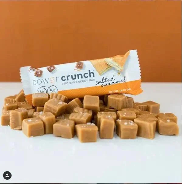 Power Crunch Salted Caramel - proteinowy wafelek ze stewią