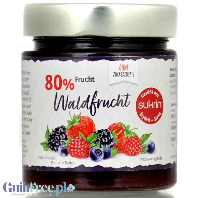Sukrin Waldfrucht - dżem z owoców leśnych ze stewią i erytrytolem tylko 33kcal