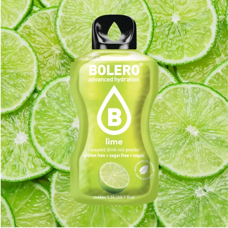 Bolero Drink Lime 9g - saszetka do napojów bez cukru ze stewią, Limonka