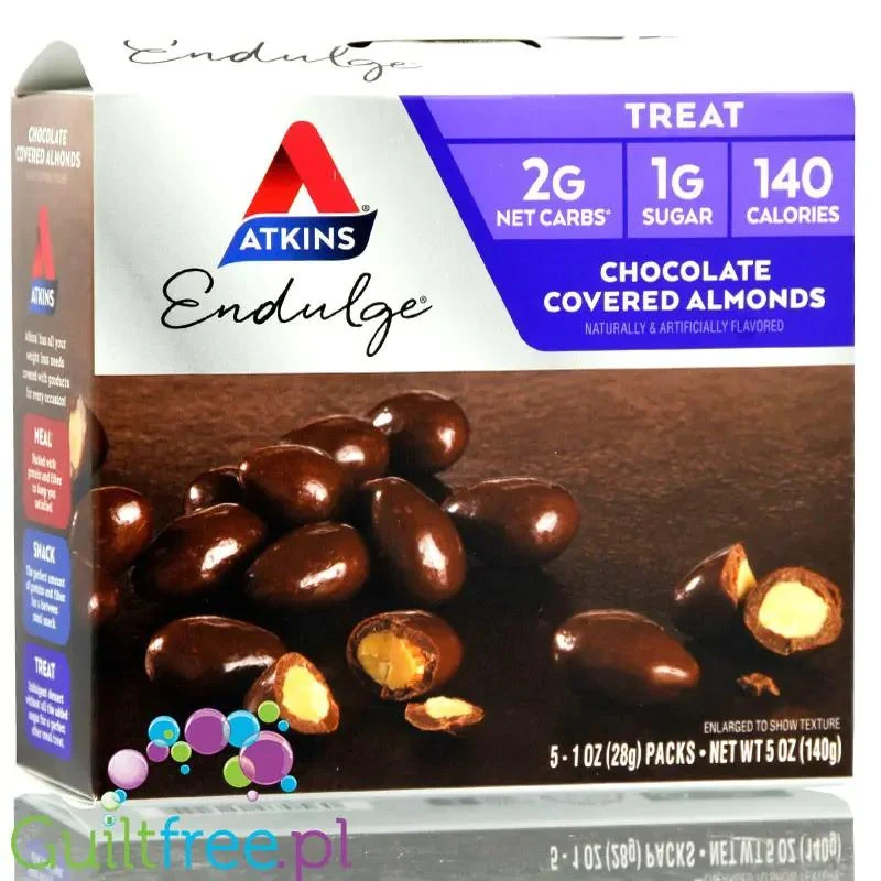 Atkins Endulge Chocolate Covered Almonds - migdały w czekoladzie bez cukru