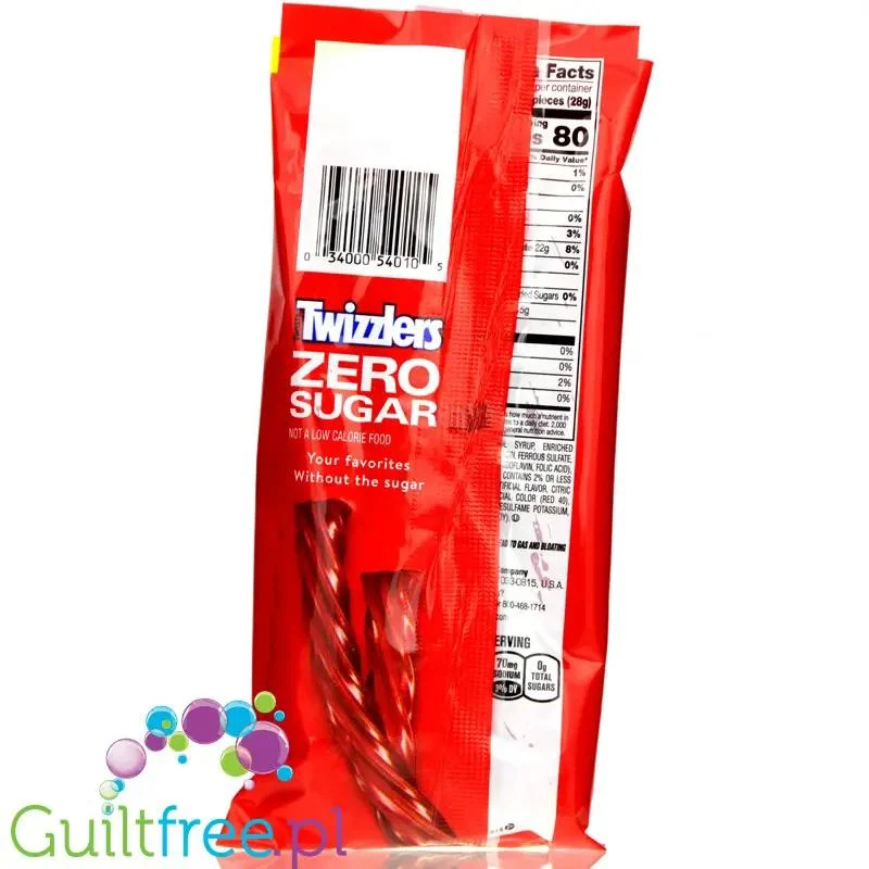 Hershey's Twizzlers - lukrecja truskawkowa bez cukru, miękkie spiralki
