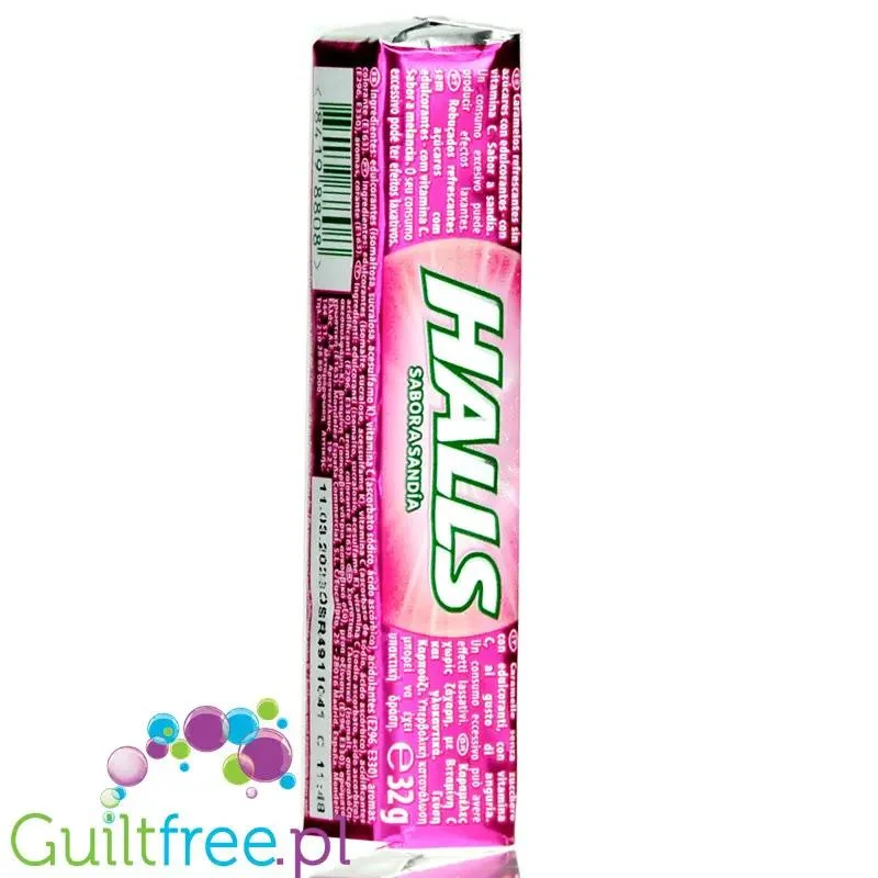 Halls Watermelon - cukierki arbuzowe bez cukru