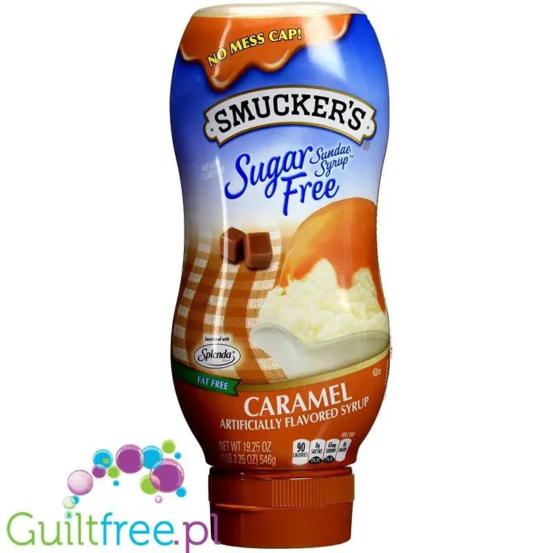 Smucker's Sundae Sugar Free Caramel Syrup - gęsty syrop karmelowy bez cukru