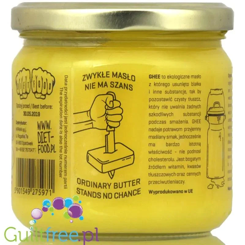 Diet Food Ghee organiczne masło klarowane