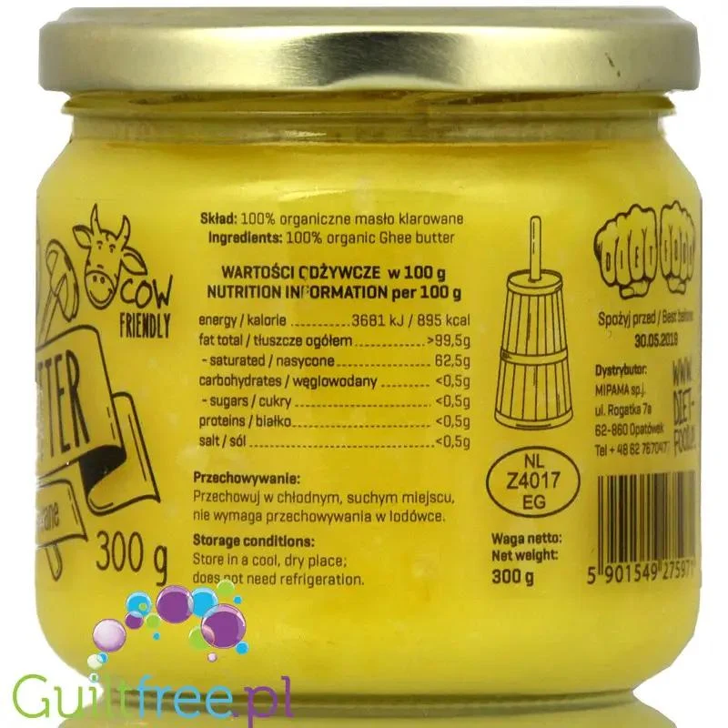 Diet Food Ghee organiczne masło klarowane
