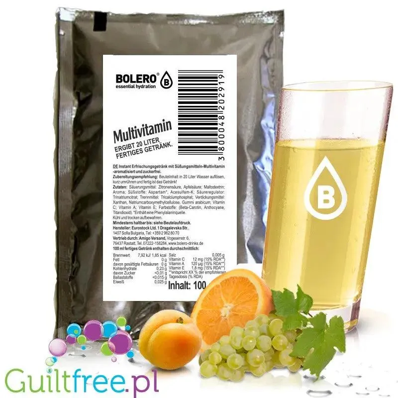Bolero Drink XXL Multivitamin ze stewią, mix na 20 litrów