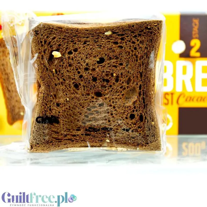 Ciao Carb ProtoToast Cocoa Stage2 - Czekoladowe tosty niskowęglowodanowe 1g węglowodanów / 56% błonnik
