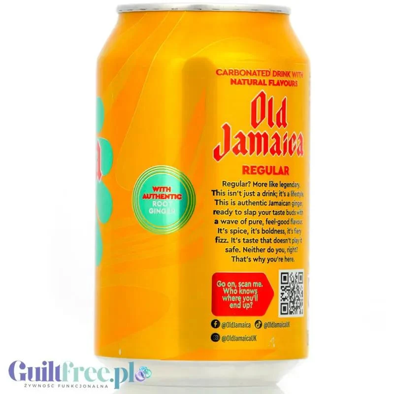 D&G Old Jamaica Ginger Beer Regular (CHEAT MEAL) bezalkoholowe piwo imbirowe 330ml 0% vol alk
