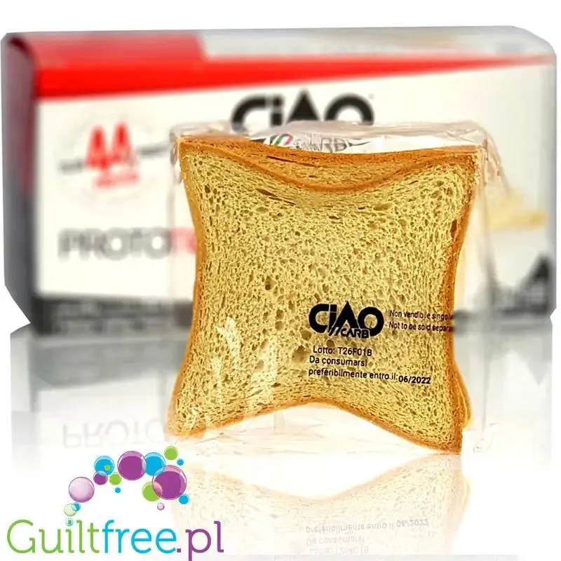 Ciao Carb Stage 1, High Protein ProtoToast - chrupkie tosty proteinowe 44g białka & 24g błonnika