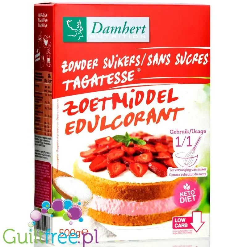 Damhert Tagatesse 0,5kg - sypki słodzik w proszku z tagatozą