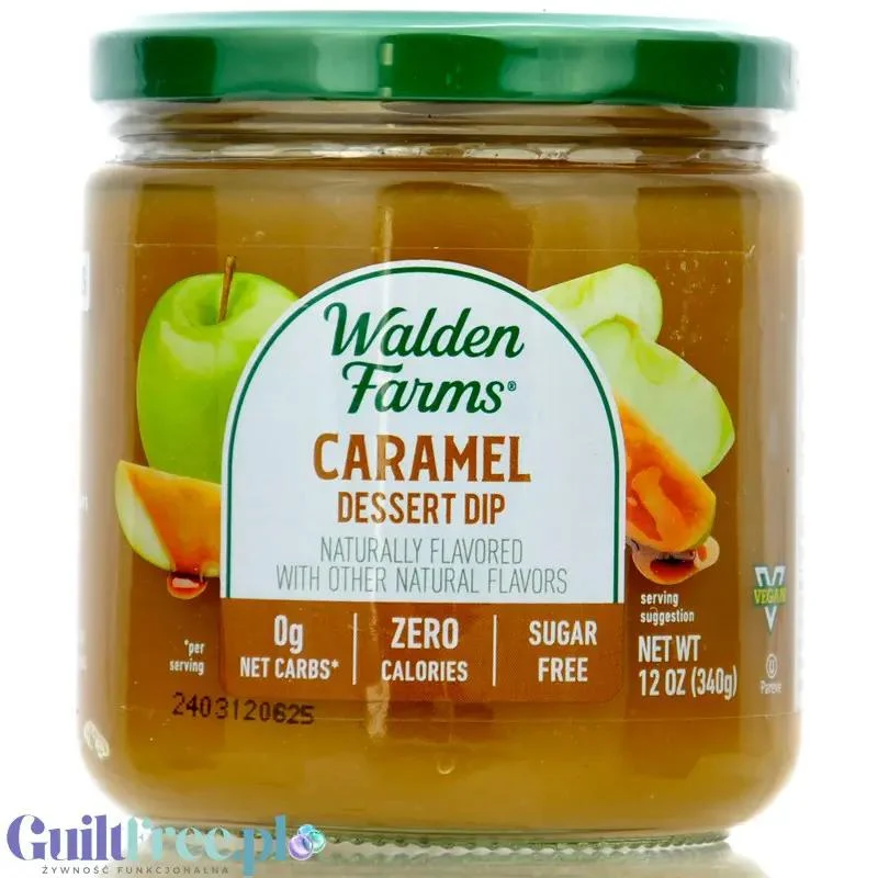 Walden Farms Caramel Dessert Dip - krem zero kalorii o smaku karmelowym, wersja USA bez sukralozy